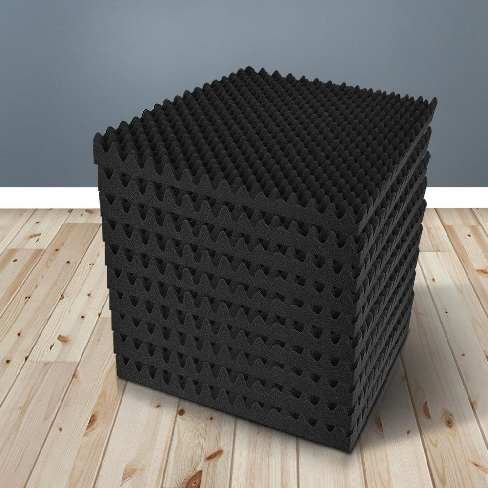 Alpha Acoustic Foam 60pcs 50x50x5cm Sound Absorption Proofing Panels Eggshell 7