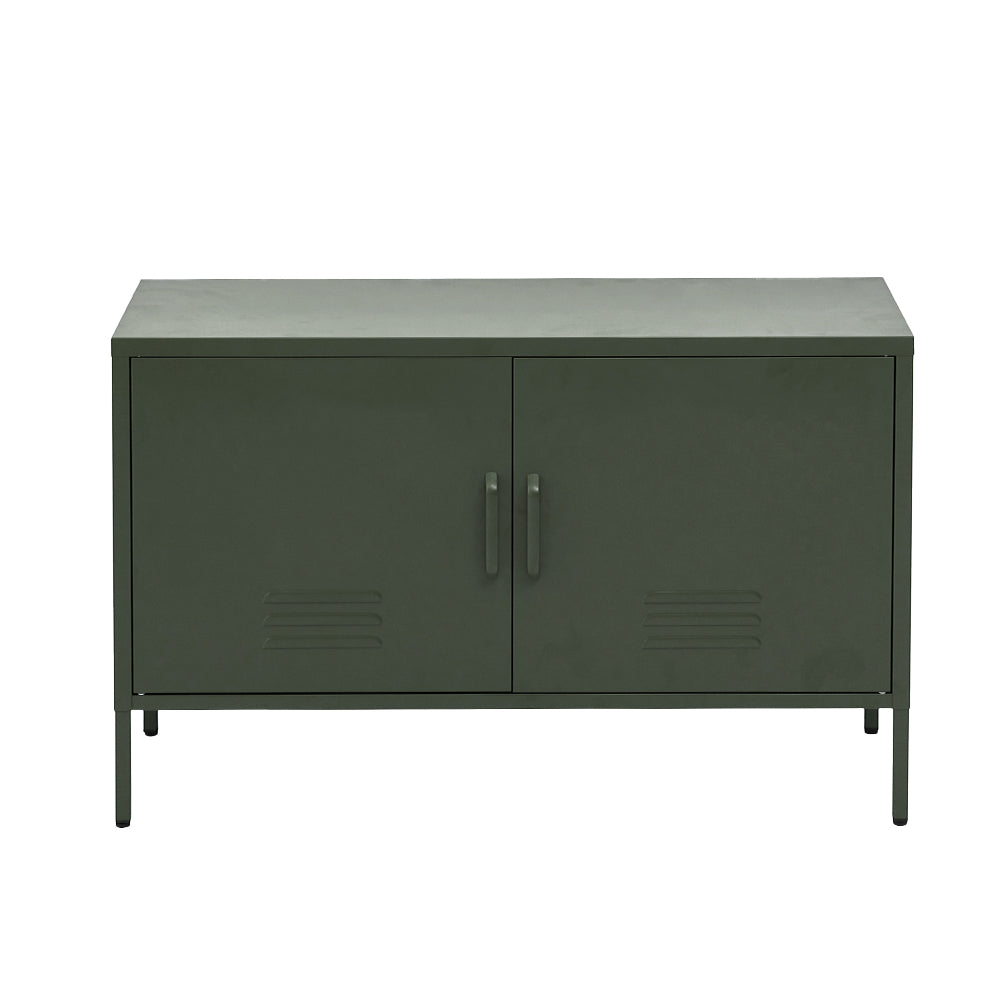 Artiss Buffet Sideboard Metal Cabinet - BASE Green 3