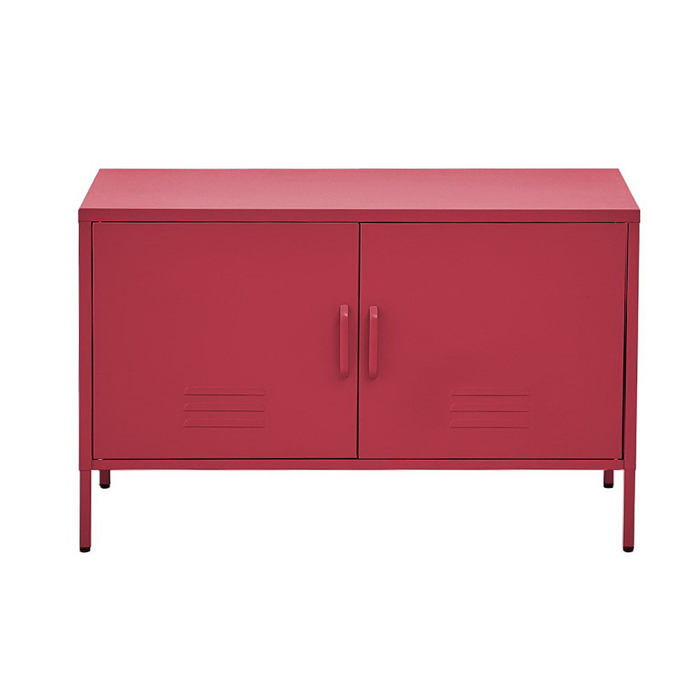 Artiss Buffet Sideboard Metal Cabinet - BASE Pink 3