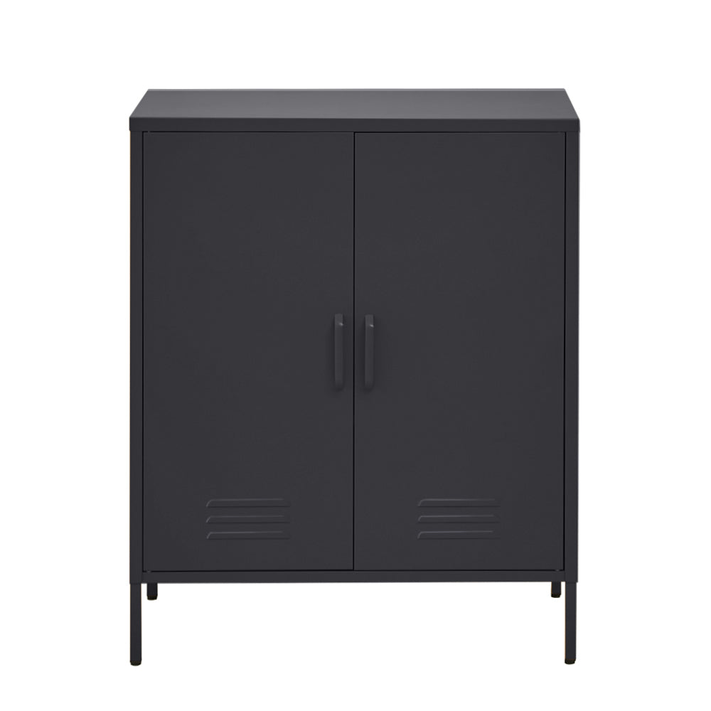 Artiss Buffet Sideboard Metal Cabinet - SWEETHEART Charcoal 3