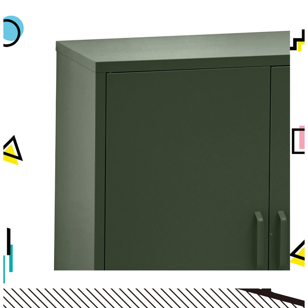 Artiss Buffet Sideboard Metal Cabinet - SWEETHEART Green 5