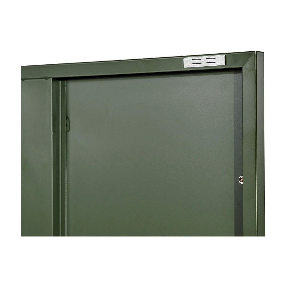 Artiss Buffet Sideboard Metal Cabinet - DOUBLE Green 5