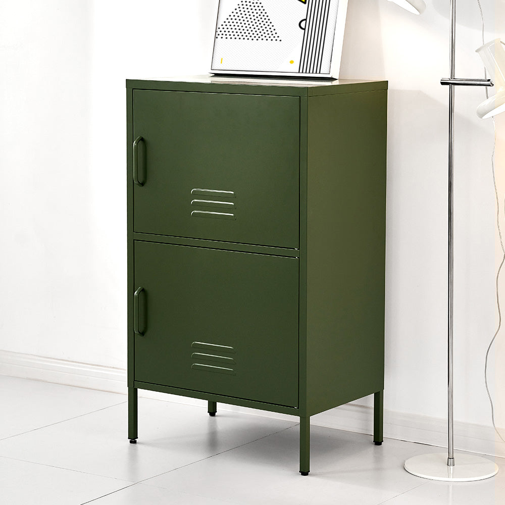 Artiss Buffet Sideboard Metal Cabinet - DOUBLE Green 7
