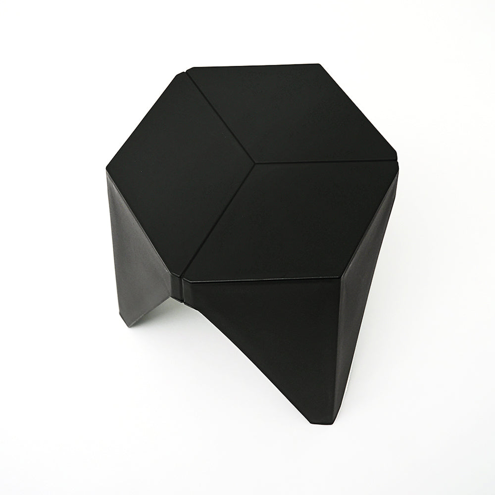 Artiss 2x Bar Stools Puzzle Plastic Foot Stool Black 3