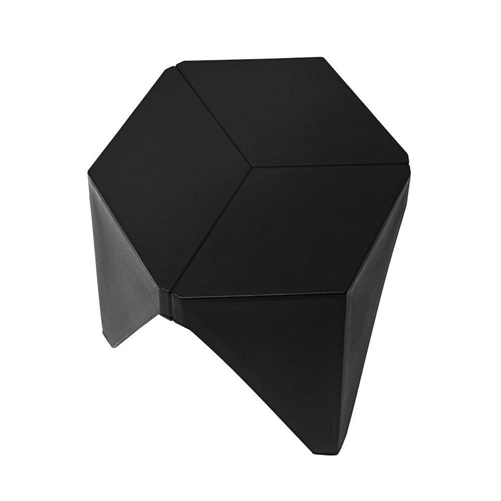 Artiss 4PC Puzzle Stool Plastic Bar Stools Stackable Black 3