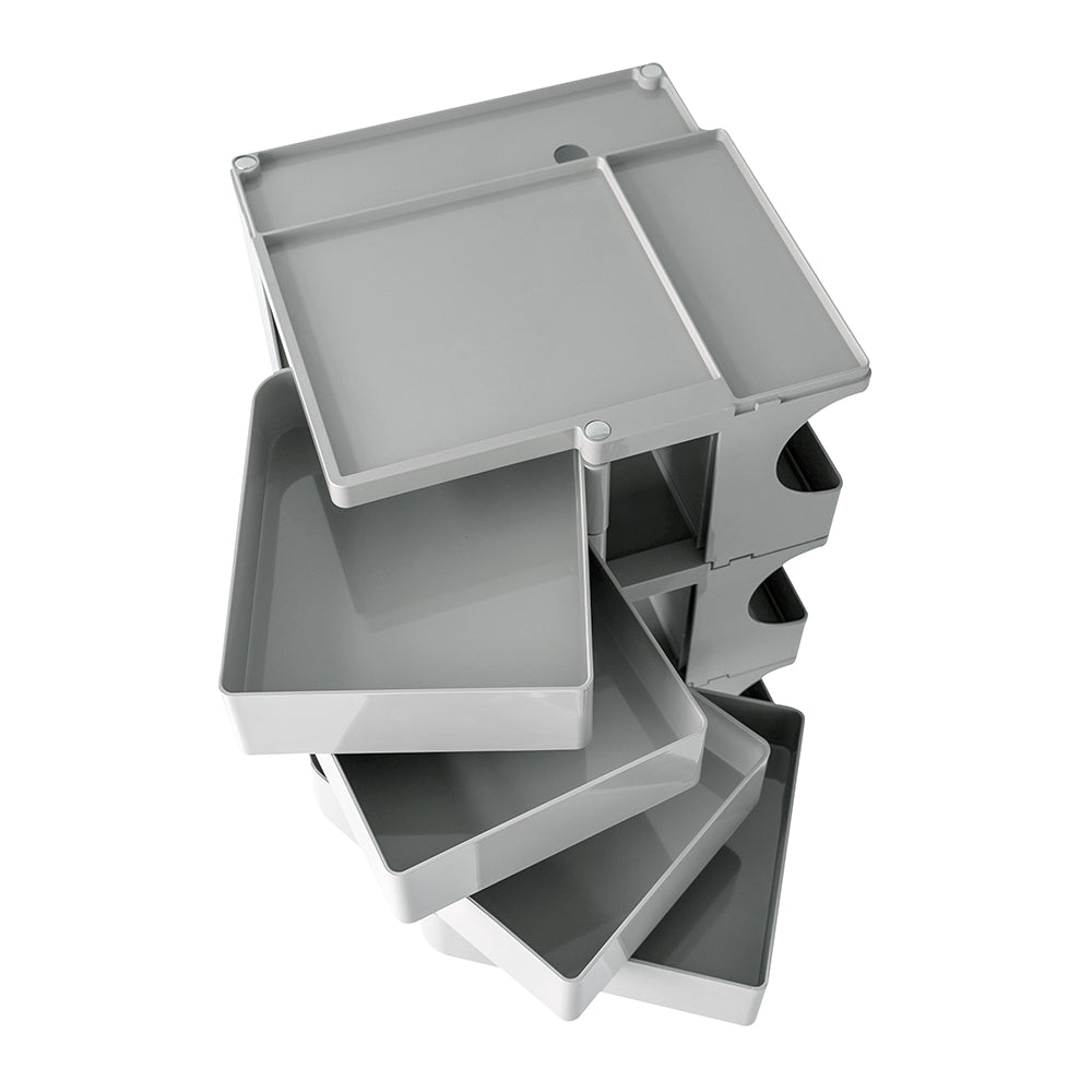 ArtissIn Storage Trolley Bedside Table 5 Tier Cart Boby Replica Grey 3