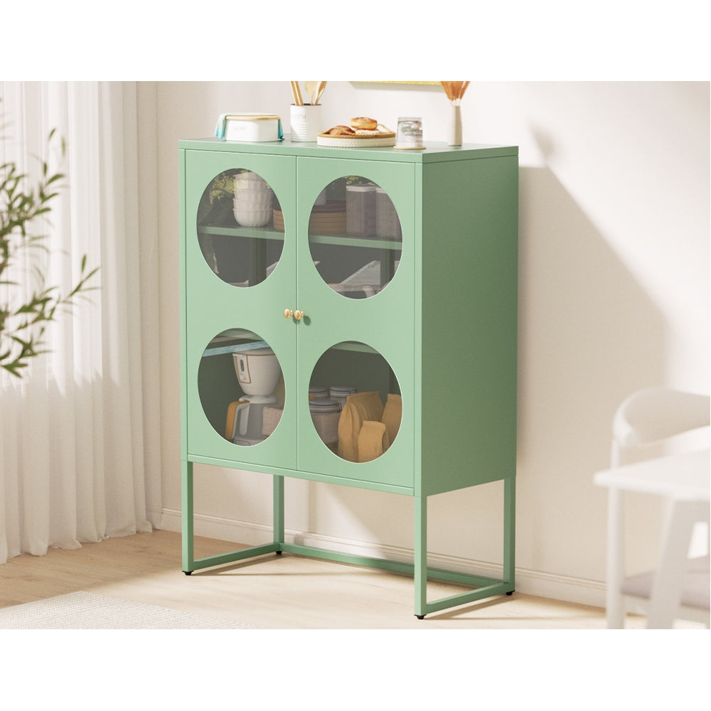 Artiss Buffet Sideboard Metal Cabinet - ELLA Green 6