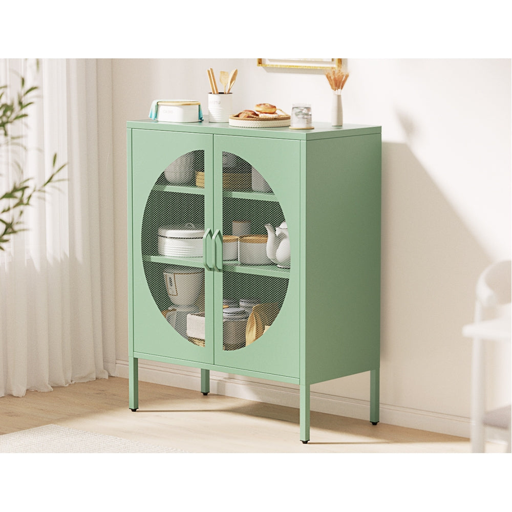 Artiss Buffet Sideboard Metal Cabinet - ELSA Green 6