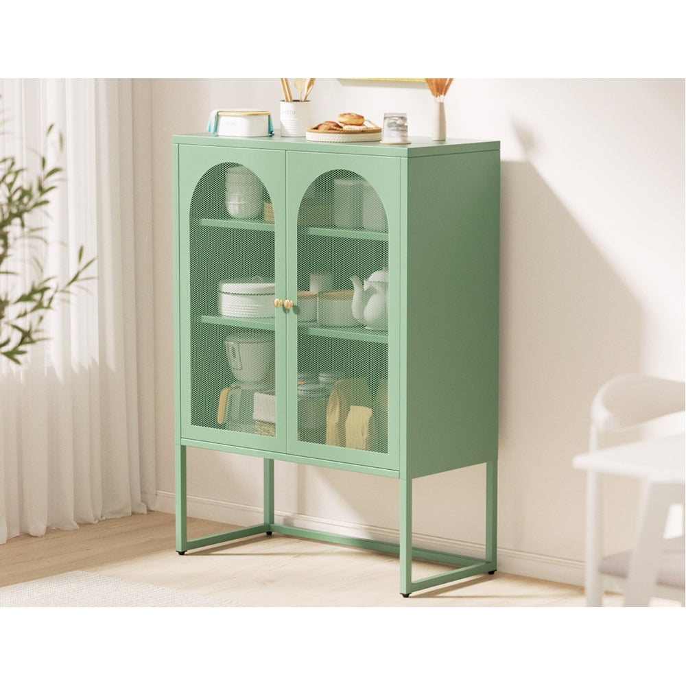 Artiss Buffet Sideboard Metal Cabinet - ELMA Green 6