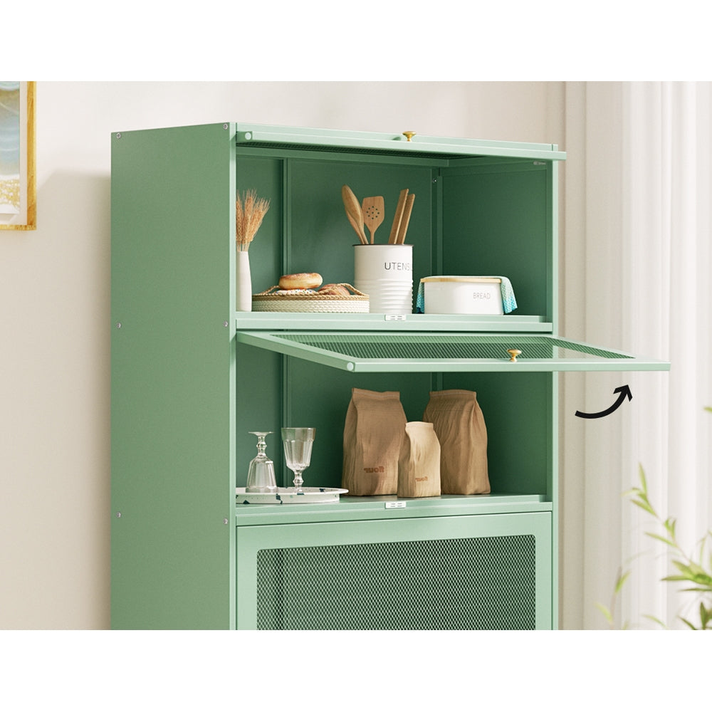 Artiss Buffet Sideboard Metal Cabinet - ELIA Green 6