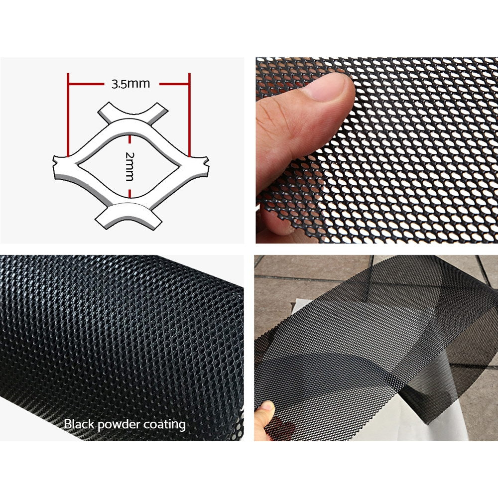 Gardeon Gutter Guard Aluminium Mesh 30M 100x20cm Black 5