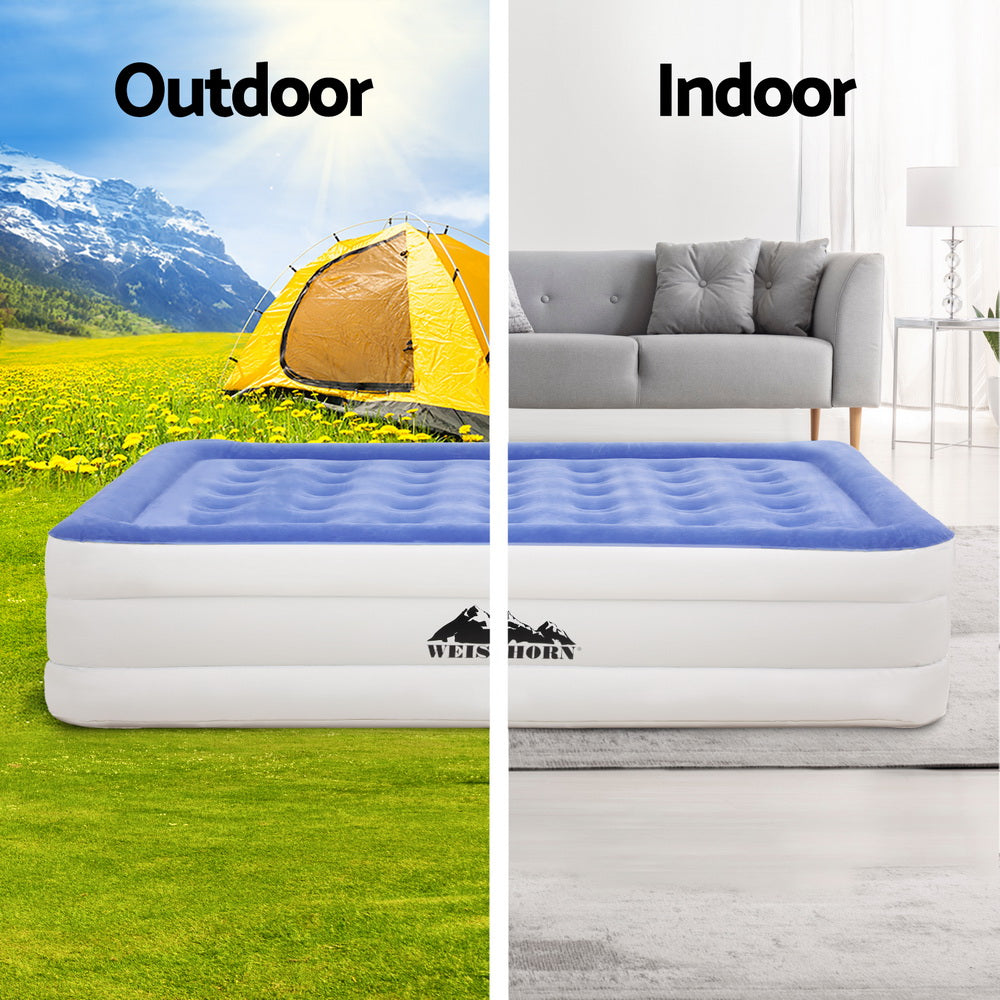 Weisshorn Air Mattress Queen Inflatable Bed 46cm Air bed Cube 4