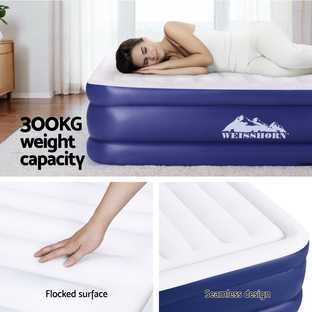 Weisshorn Air Mattress King Inflatable Bed Air bed 51cm 5
