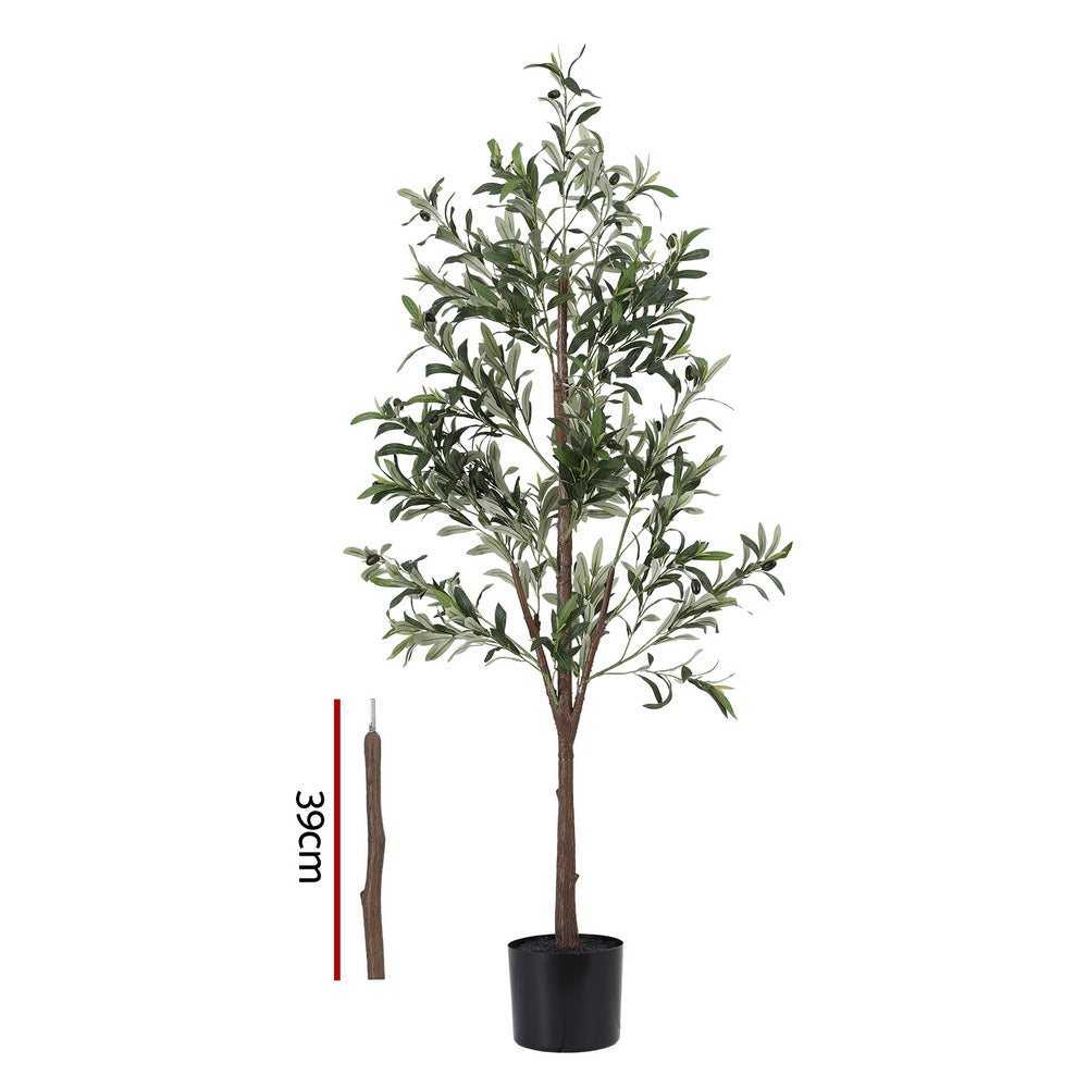 Artiss 180cm Artificial Olive Tree Faux Trees Indoor Decor Artificial Plants Lifelike Plant 1.8M 4