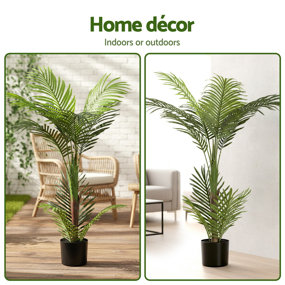 Artiss 100cm Artificial Palm Tree Faux Trees Indoor Decor Artificial Plants Lifelike Plant 7