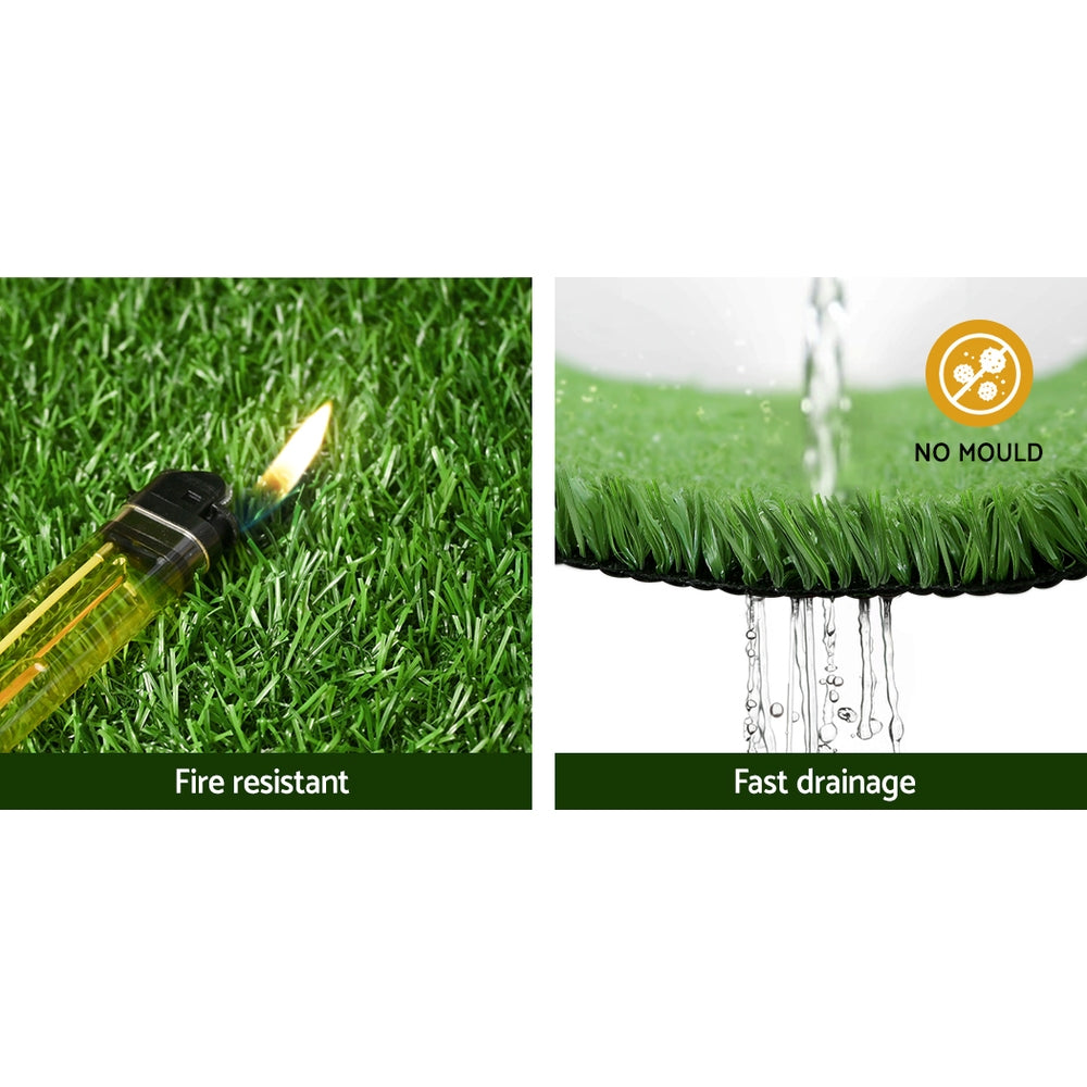 Prime Turf 1x10m Artificial Grass Synthetic Fake 10SQM Turf Lawn 17mm Tape 5