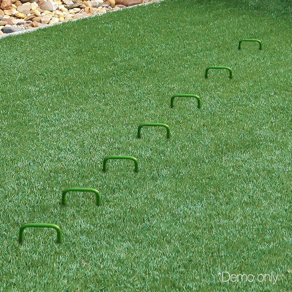Prime Turf Artificial Grass 200pcs Synthetic Pins Fake Lawn Turf Weed Mat Pegs Joining Tape 6