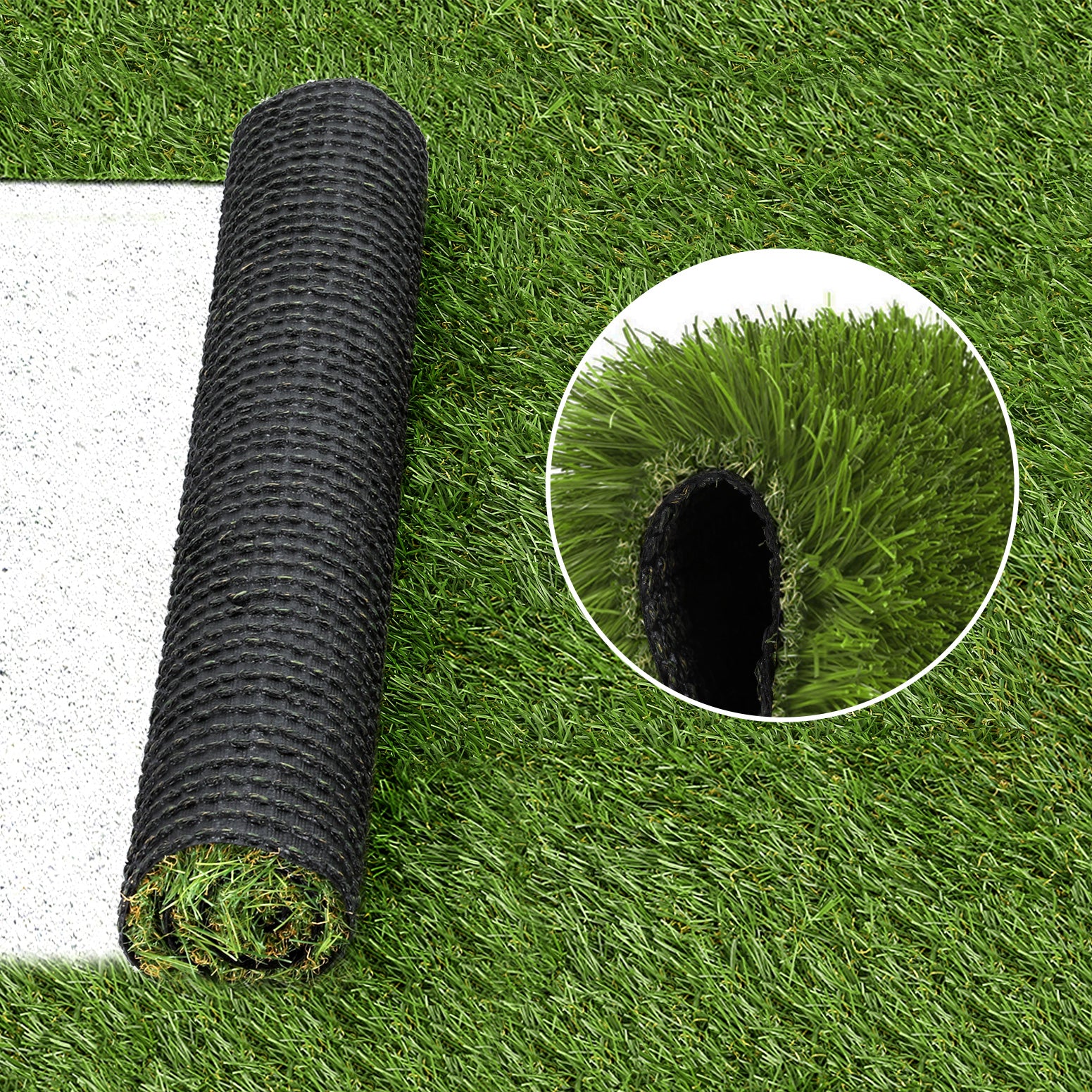 Prime Turf Artificial Grass 30mm 2mx5m 20SQM Synthetic Fake Lawn Turf Plastic Plant 4-coloured 4
