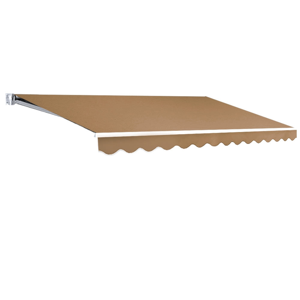 Instahut Retractable Folding Arm Awning Manual Sunshade 4Mx2.5M Beige 7