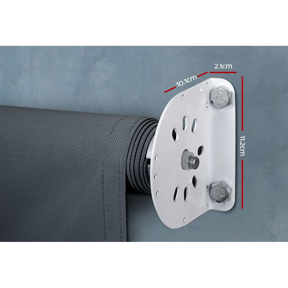 Instahut 1.8X2.5M Outdoor Blinds Awning Roll Down Canopy Retractable Outdoor Blinds Window Shade Grey 7