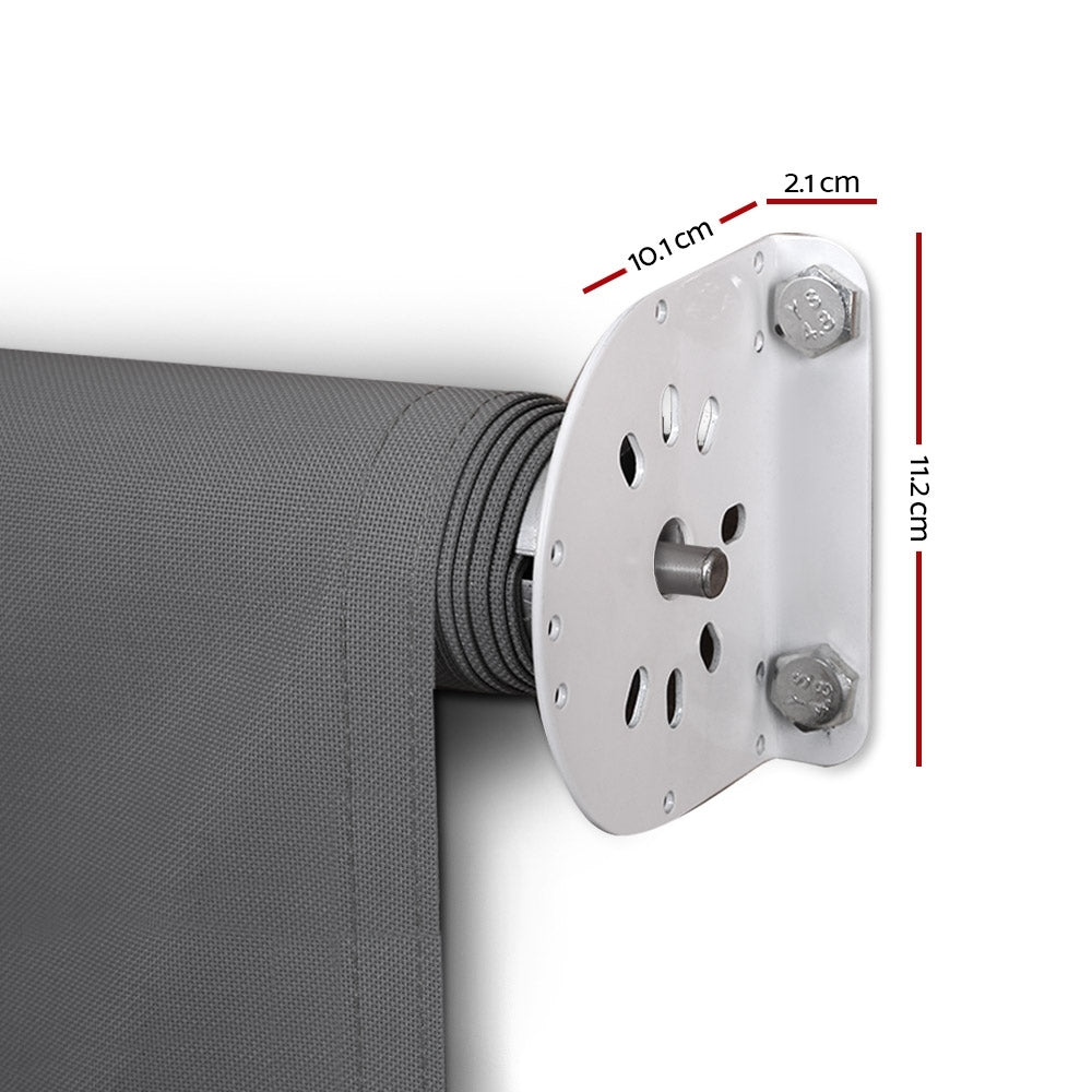 Instahut Window Fixed Pivot Arm Awning Patio Outdoor Blinds Retractable 2.8X2.1M 3