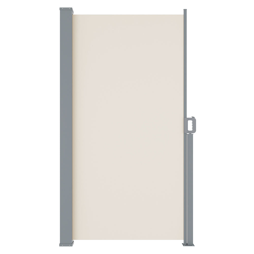 Instahut Side Awning Sun Shade Outdoor Blinds Retractable Screen 2X3M Cream 4