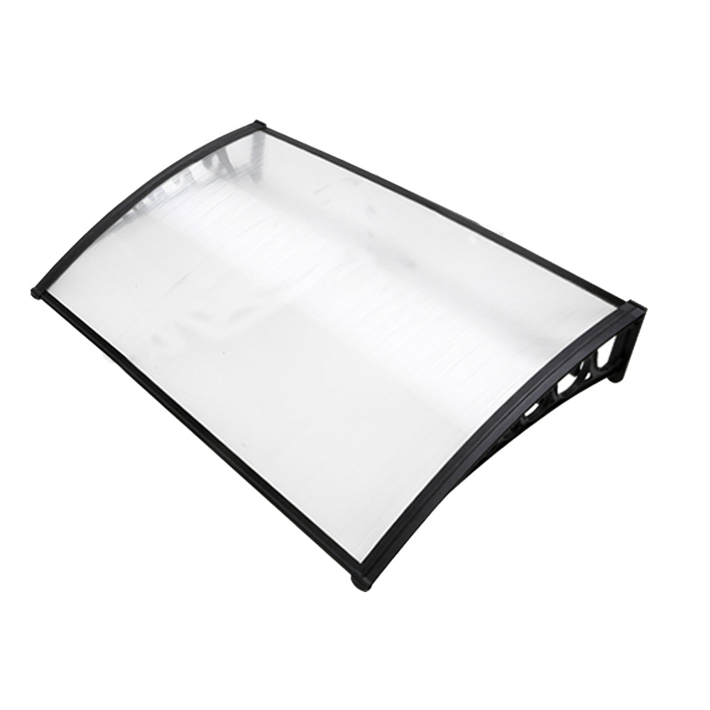 Instahut Window Door Awning 1mx1.5m Transparent 8