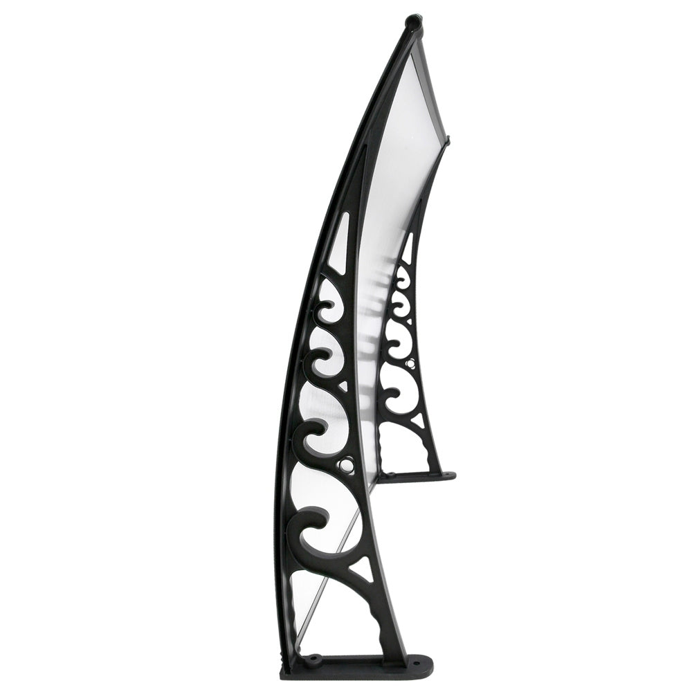 Instahut Window Awning Door Canopy 1mx2m Transparent 3