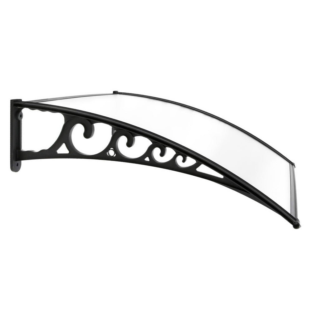 Instahut Window Door Awning 1mx3m Transparent 4