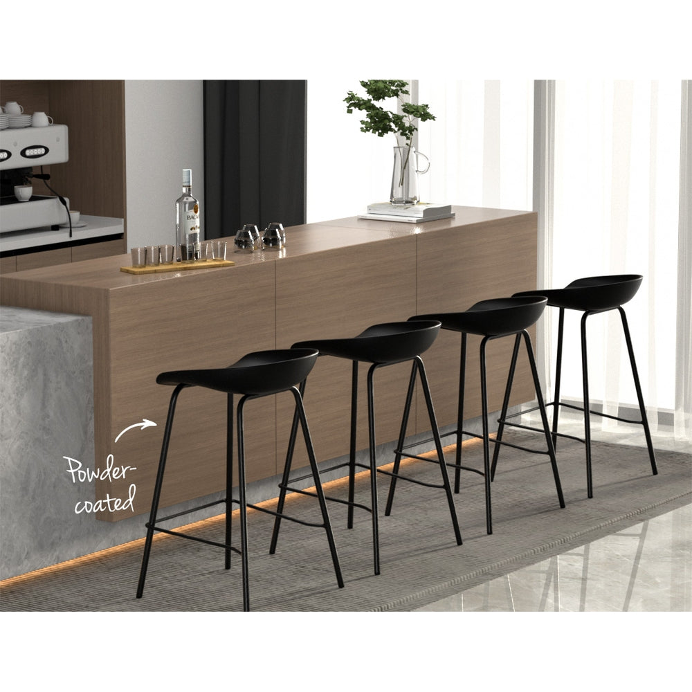 Artiss 4x Bar Stools Kitchen Counter Stools Metal 5