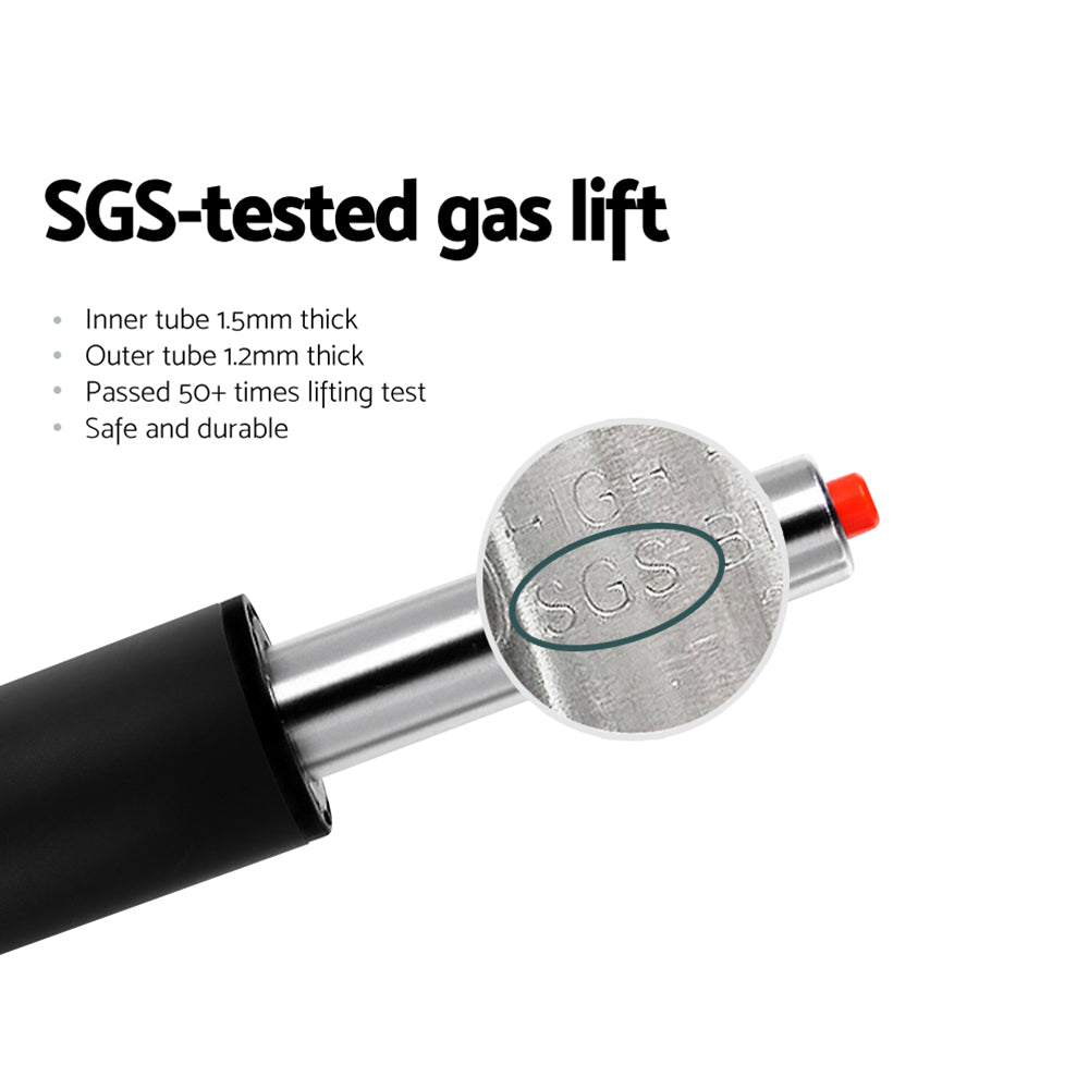 Artiss 2x Bar Stools Faux Leather Chair White 5