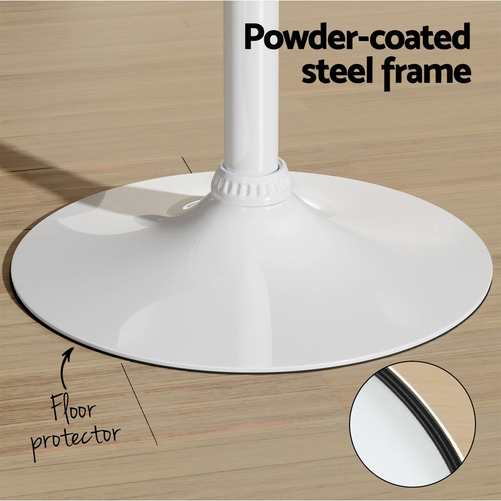 Artiss Bar Table Swivel Base Gas Lift Counter Dining Table 60CM Square Pine 6