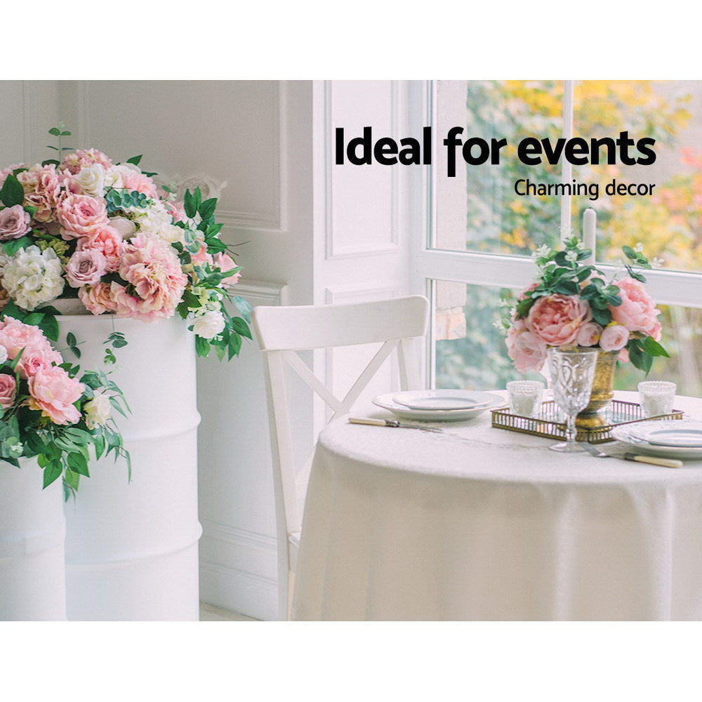 Artiss Bar Table Gas Lift Round Black 6