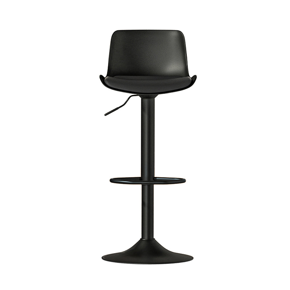 Artiss 2x Bar Stools Padded Seat Gas Lift Black 3