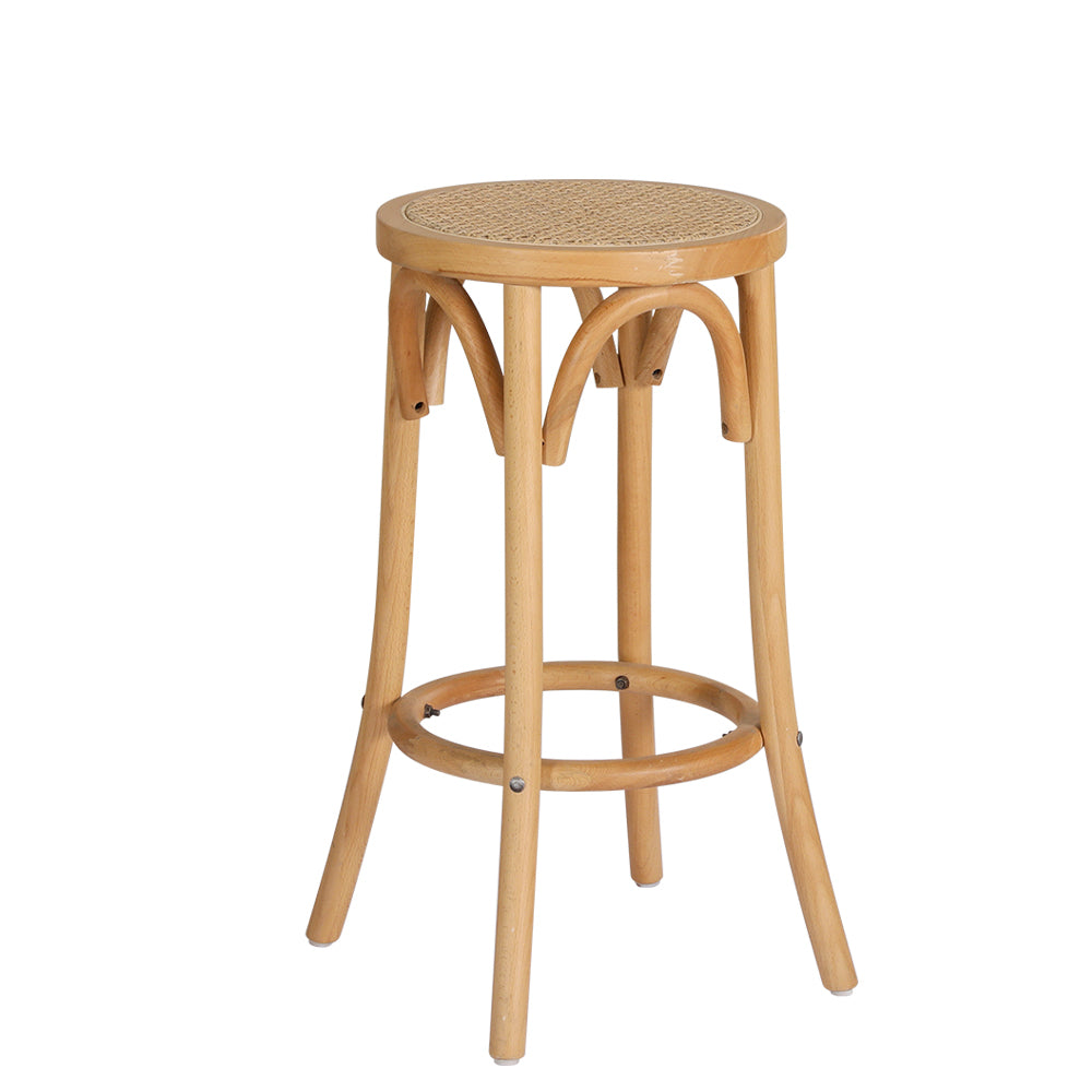 Artiss Bar Stool Rattan Seat Wooden 7