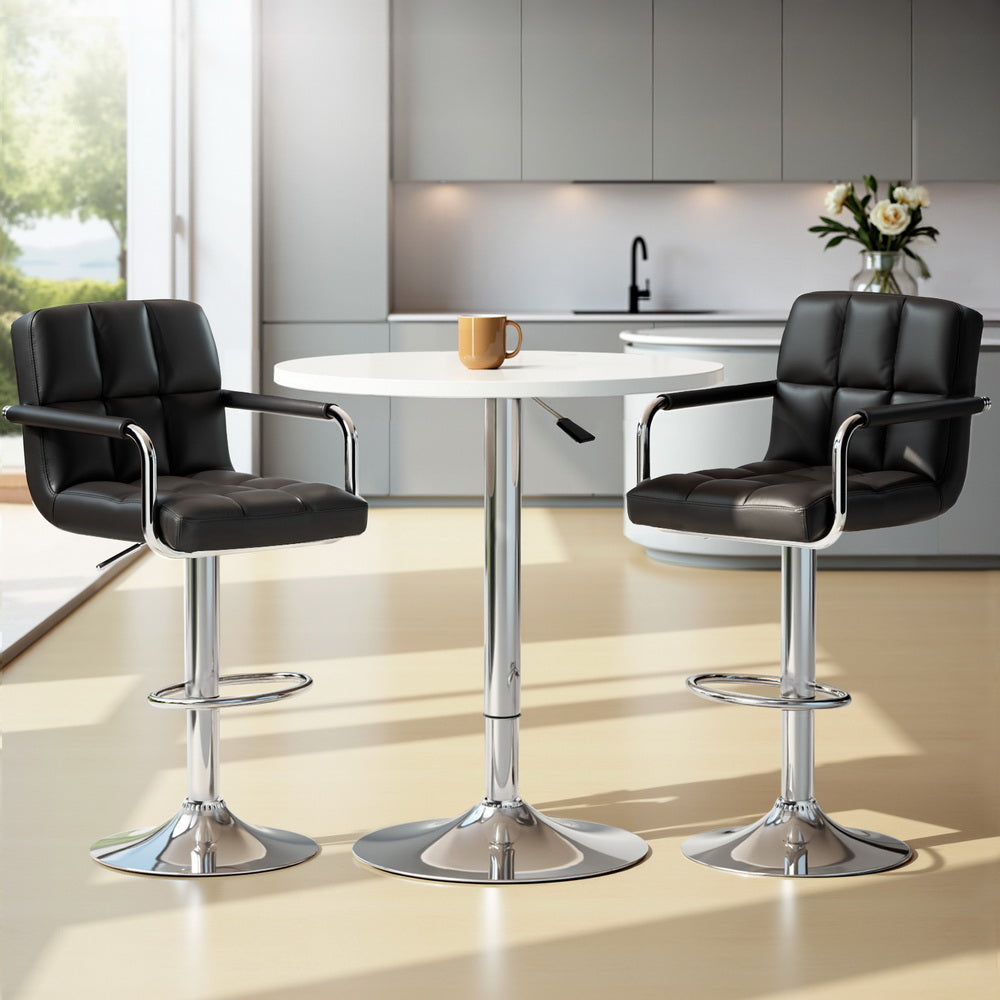 Artiss Bar Table and Stools Set Dining Desk Kitchen Chairs Cafe Pub 7