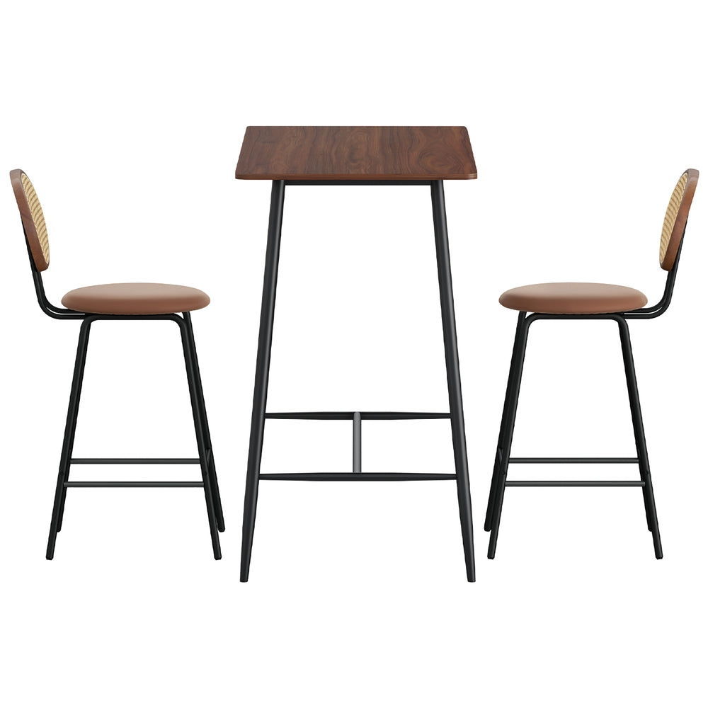 Artiss Bar Table Stools Set Dining Desk Industrial Kitchen Chairs Cafe Pub 4