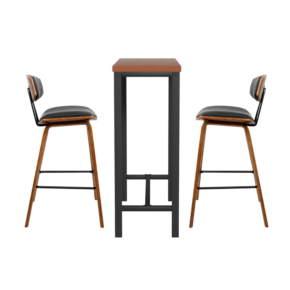 Artiss Bar Table and Stools Set Dining Desk Kitchen Chairs Cafe Pub 5