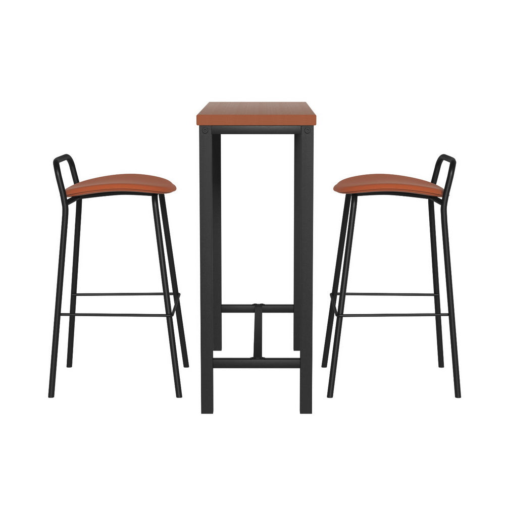Artiss Bar Table and Stools Set Dining Desk Kitchen Chairs Cafe Pub 5