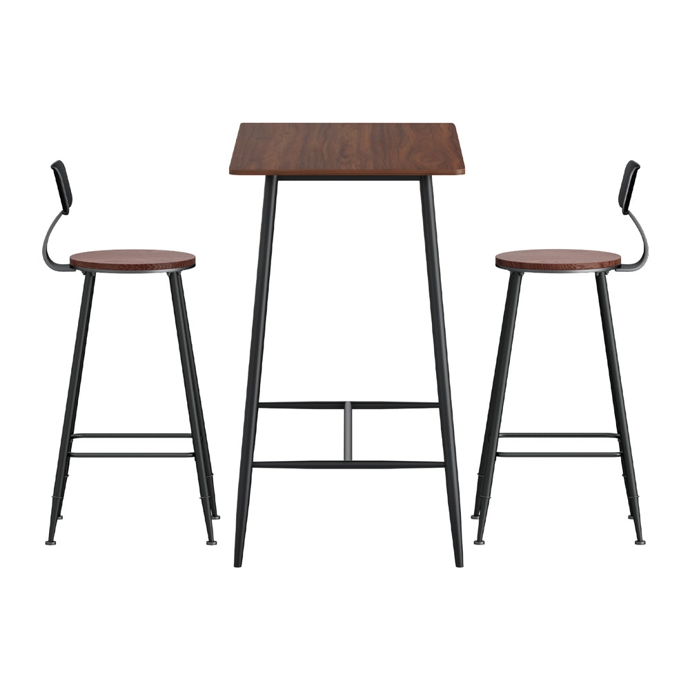 Artiss Bar Table and Stools Set Dining Desk Kitchen Chairs Cafe Pub 4