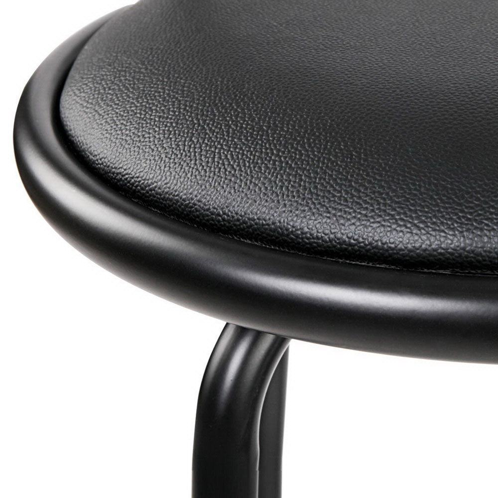 Artiss 4x Bar Stools Swivel Leather Padded Metal 6