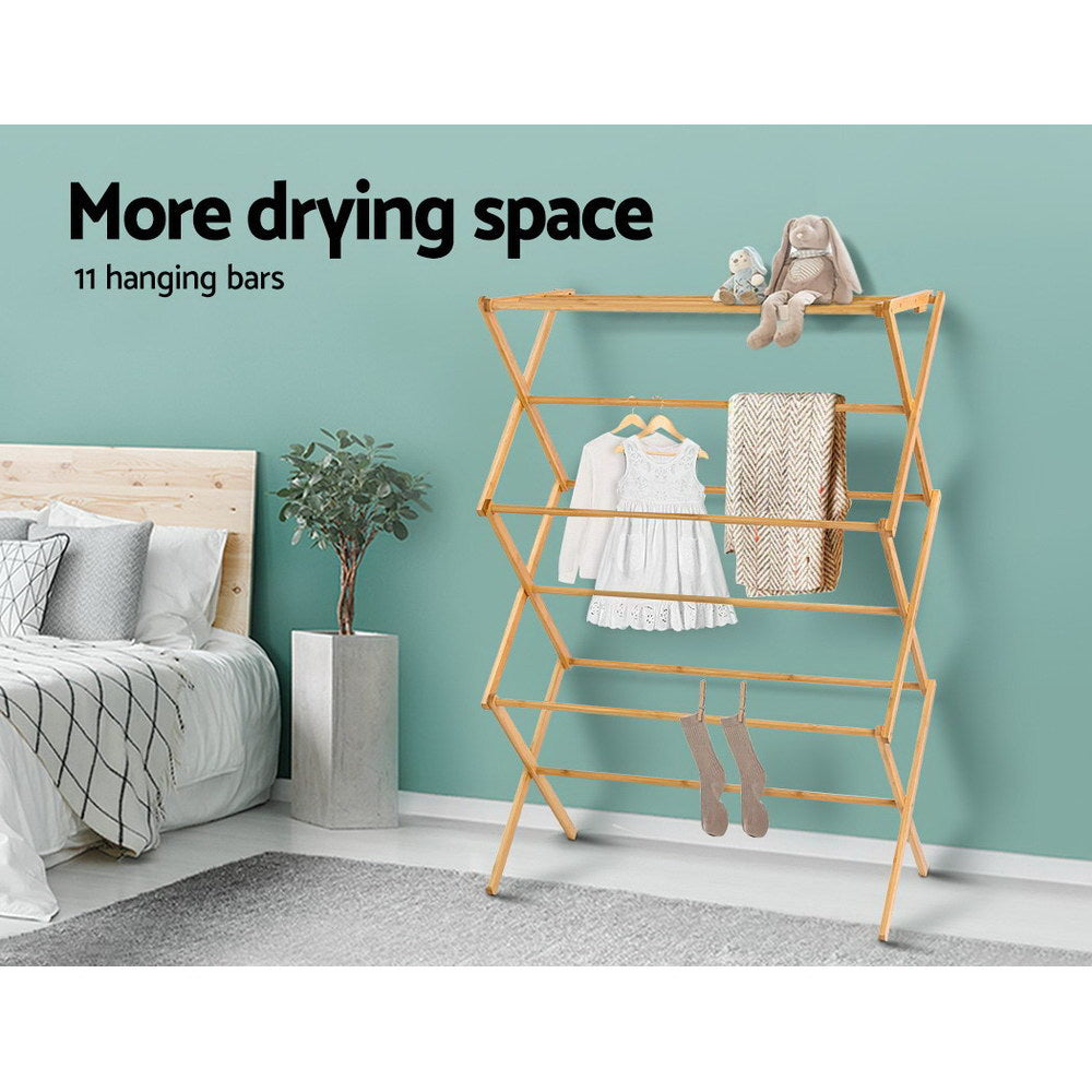 Artiss Clothes Airer Coat Rack Foldable Hanger Dryer 5