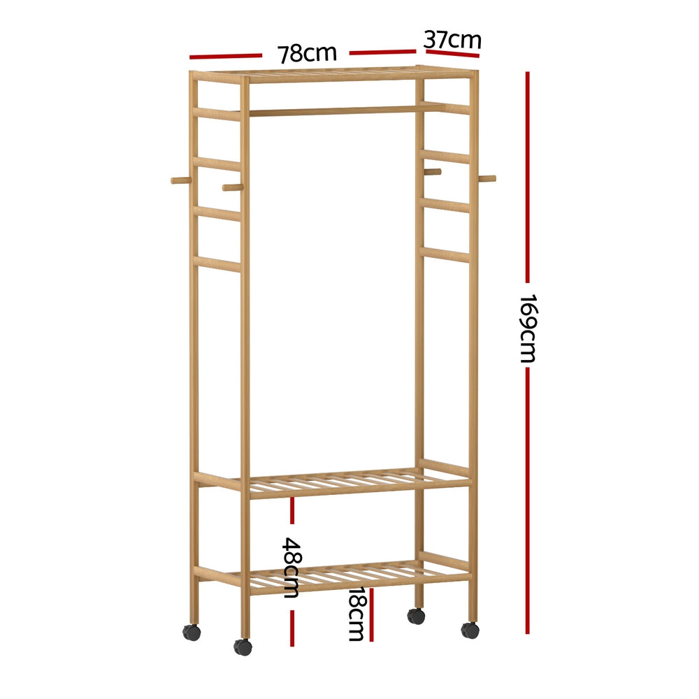 Artiss Clothes Rack Wardrobe Coat Stand 169cm 3