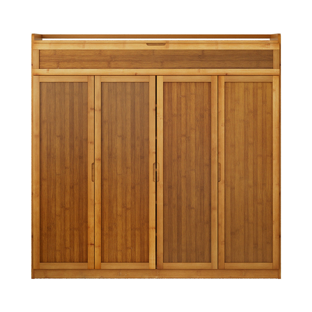 Artiss Shoe Rack Cabinet 30 Pairs Storage Cupboard Bamboo 4