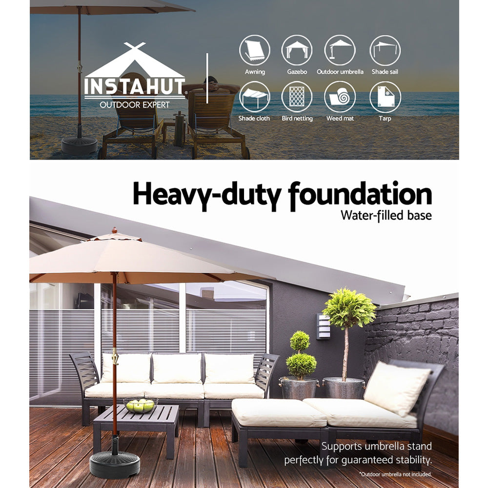 Instahut 51cm Outdoor Umbrella Base Round Stand Pod 4