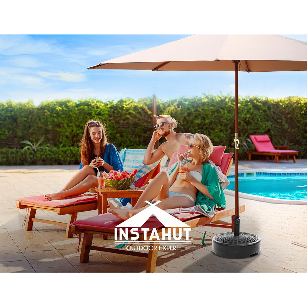 Instahut 51cm Outdoor Umbrella Base Round Stand Pod 7