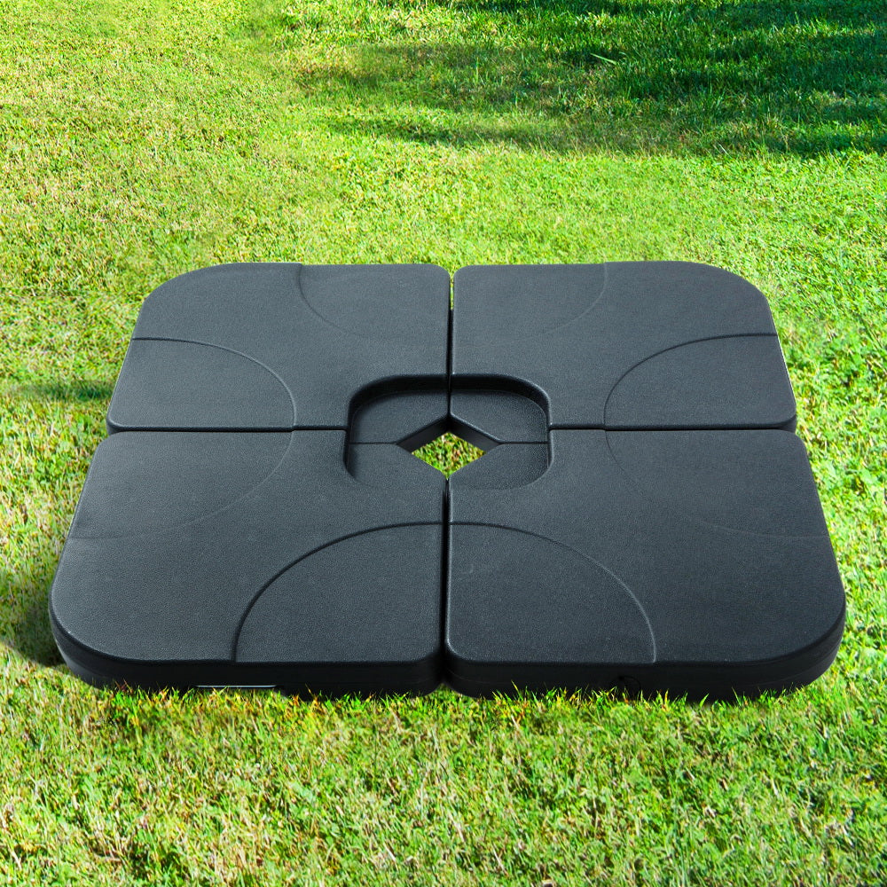 Instahut Outdoor Umbrella Base 50cm 4 Plates Stand Pod Cantilever 7