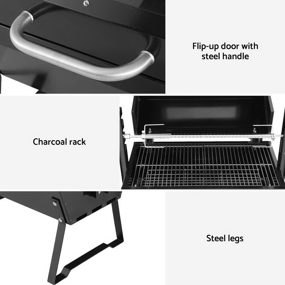 Grillz BBQ Grill Charcoal Electric Smoker Roaster 6