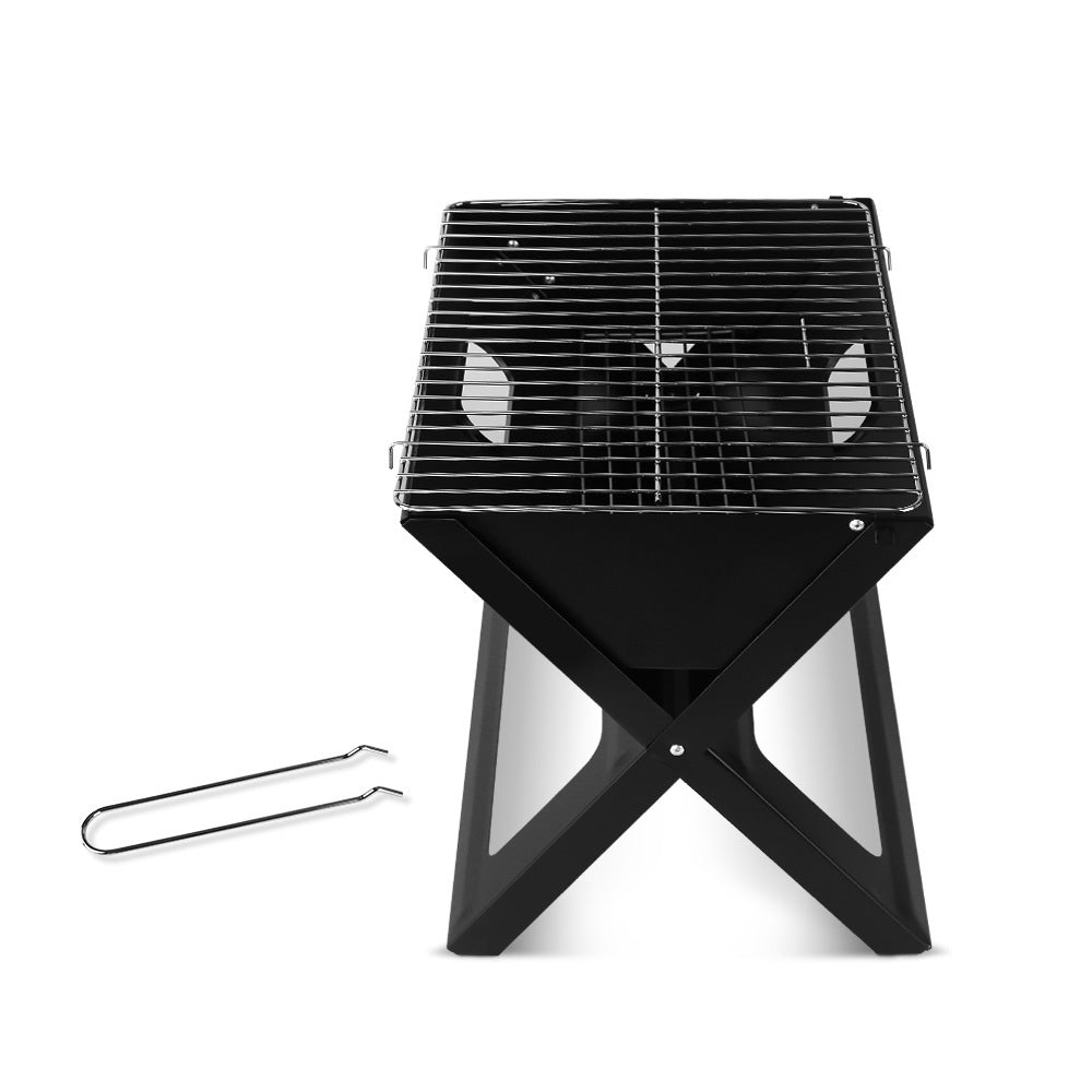 Grillz BBQ Grill Charcoal Smoker Foldable 3
