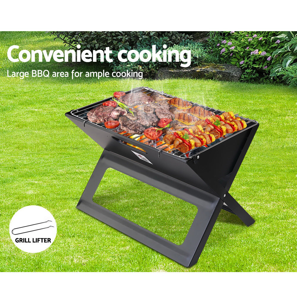 Grillz BBQ Grill Charcoal Smoker Foldable 6
